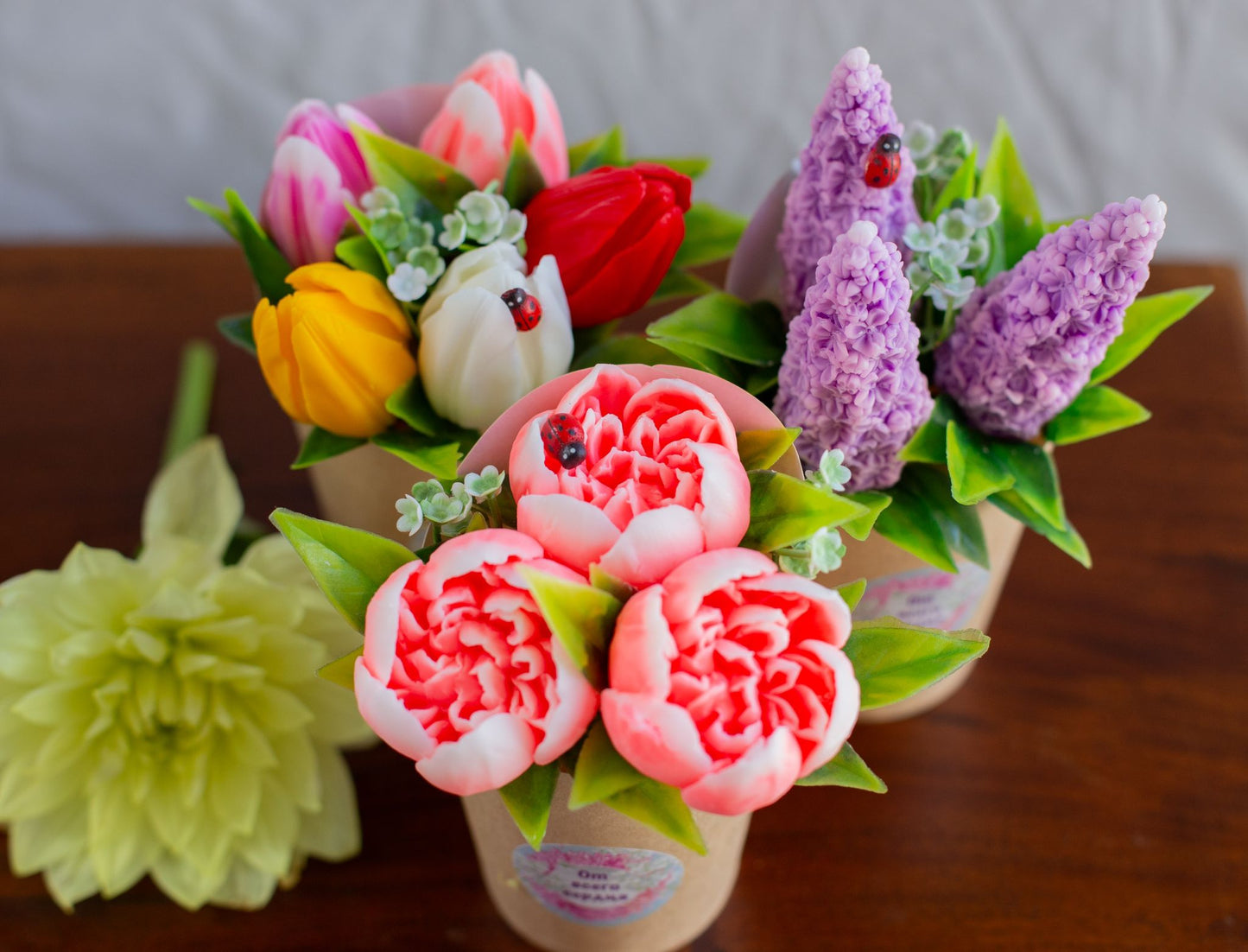 Handmade fragrant floral soap