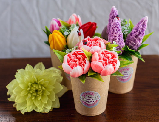 Handmade fragrant floral soap