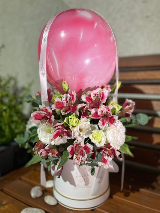 Flower balloon in pink