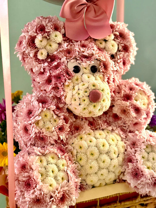 Floral teddy bear