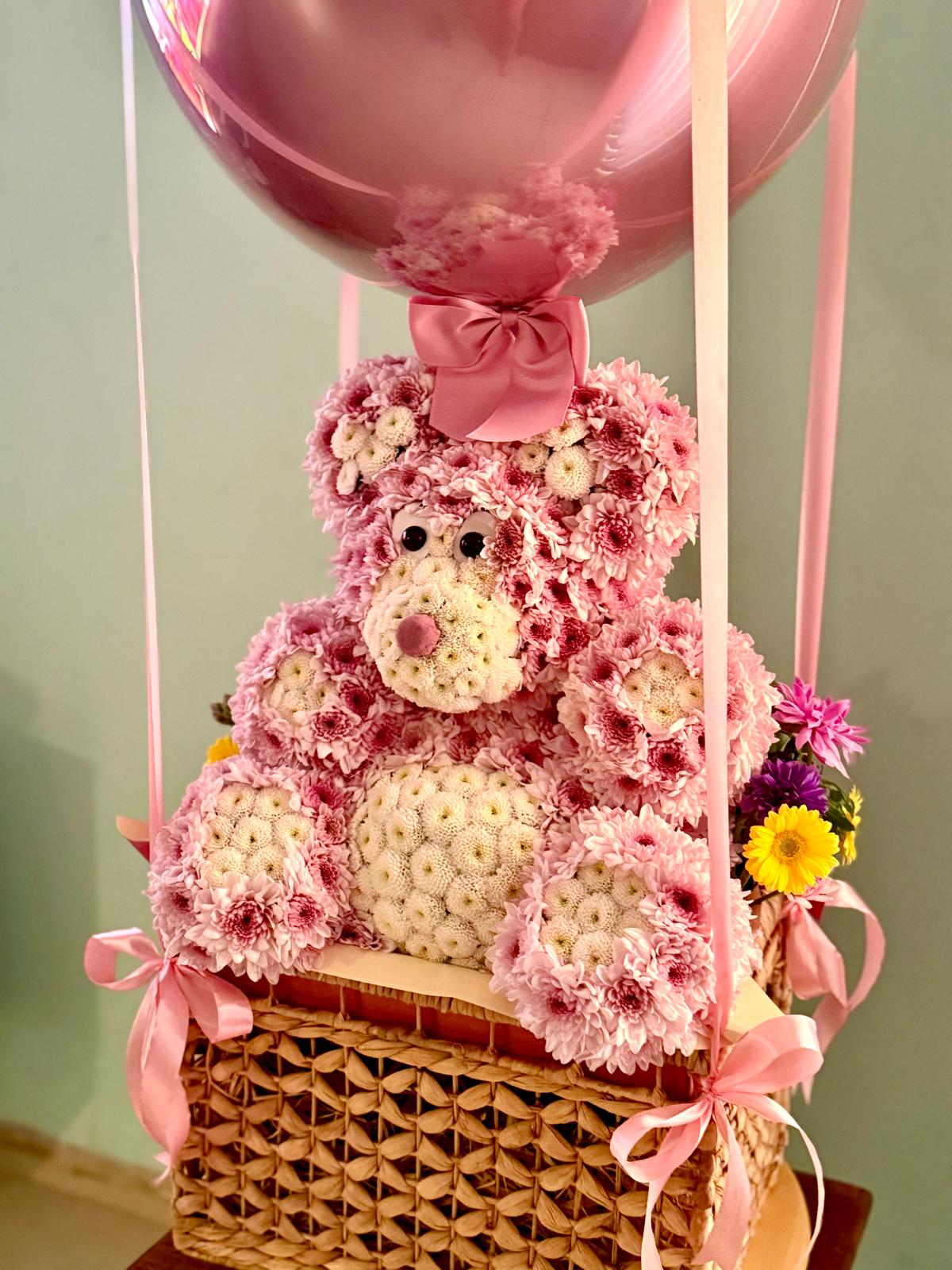 Floral teddy bear