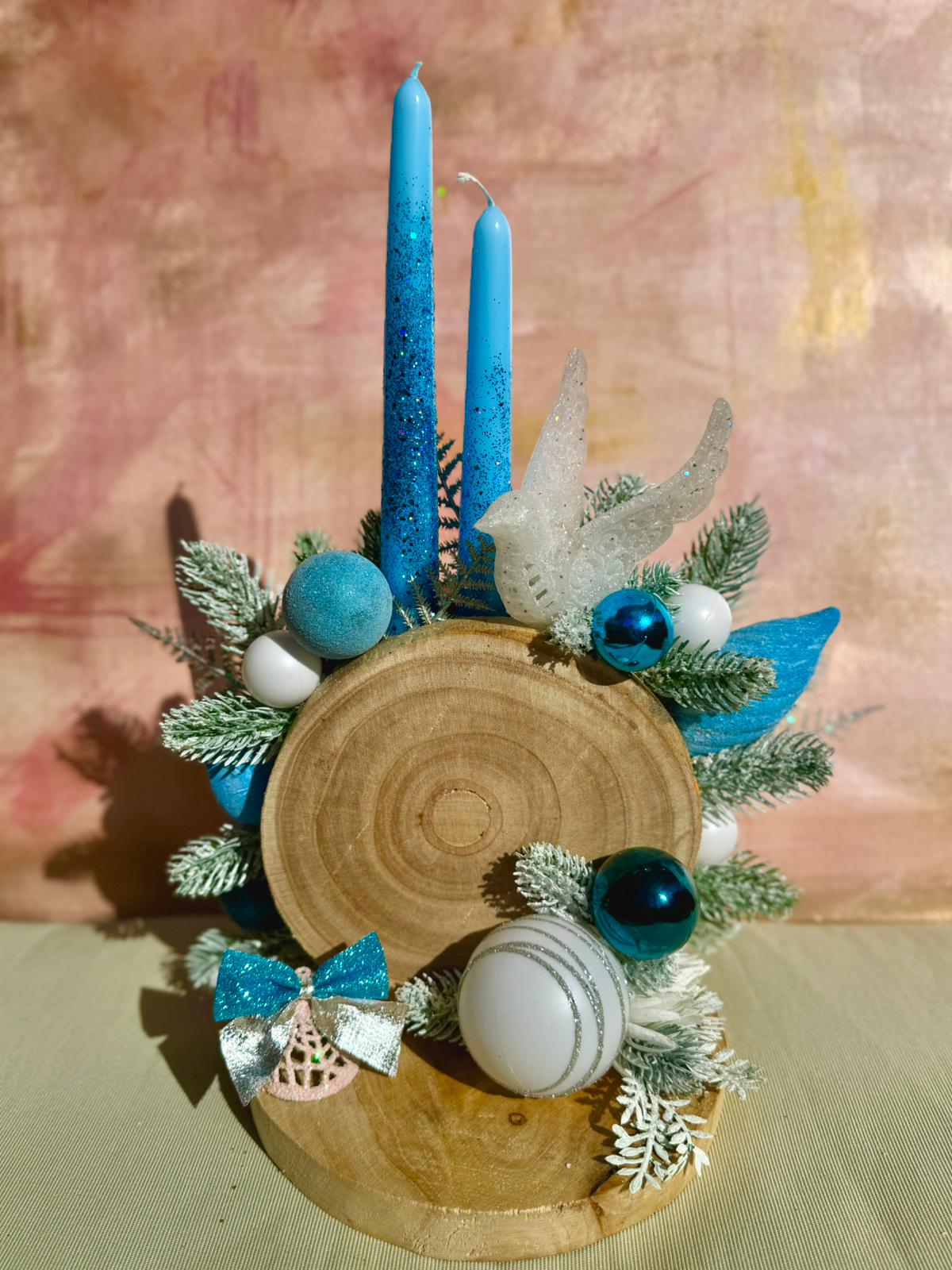 Blue candles